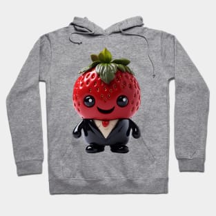 Cute Kawaii Office Strawberry wearing Suit Hoodie